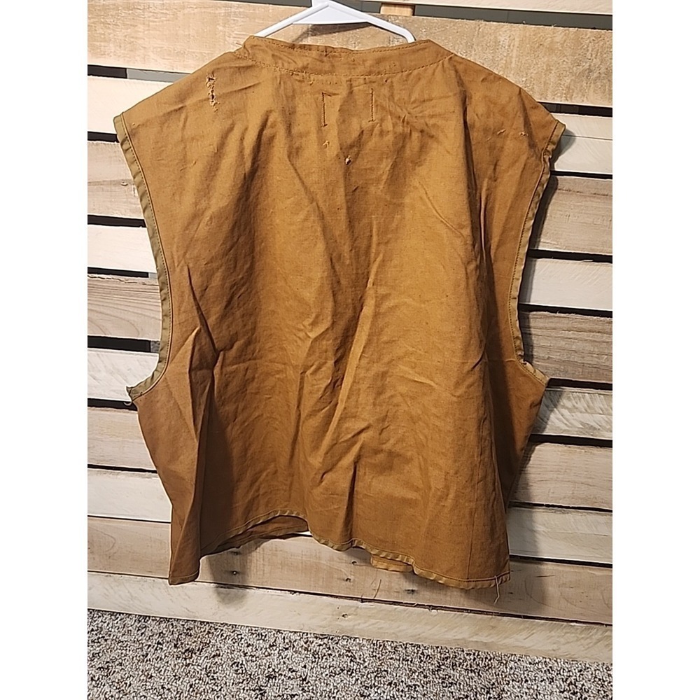 Vtg Saf-T-Bak Hunting Small Game Vest Canvas Game Pouch Men's M Vintage USA - Picture 6 of 10